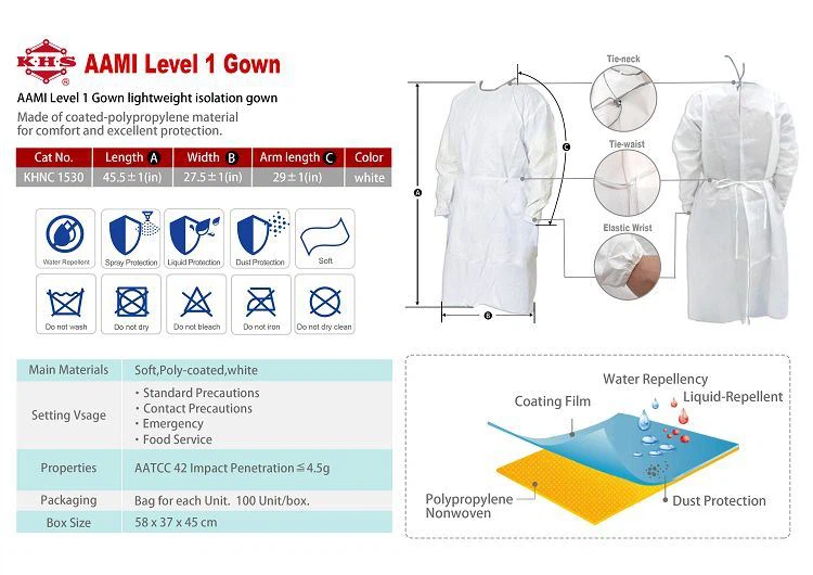 AAMI Level 1 gown AAMI Level 1 gown
